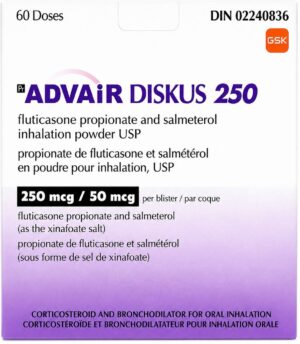 ADVAIR DISKUS 250MCG 60DOSES