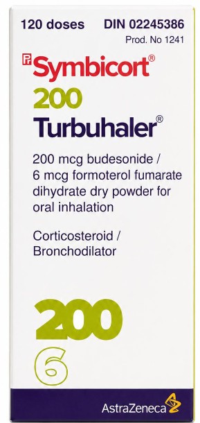 SYMBICORT TURBUHALER INH 200MCG 120DS