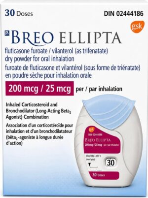 BREO ELLIPTA 200/25MCG 30D
